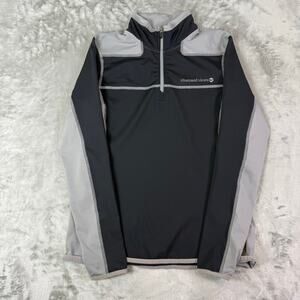 Vineyard Vines black/grey 1/4 zip athletic lightweight pullover mens Small